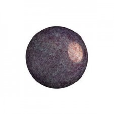 Les perles par Puca® Cabochon 14 mm - Opaque mix amethyst/gold ceramic look 03000/15726
